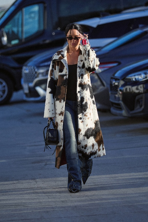 Demi Lovato Puts Cow Print Back on the Fashion Map With Desigual